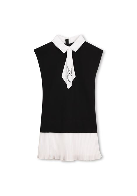 Abito con gonna plisse KARL LAGERFELD KIDS | Z31151M41